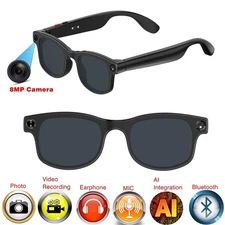 4K HD Smart Glasses AI integration Camera Bluetooth Call 290Mah Battery