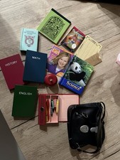 American Girl KIT's Book borsa scuola e forniture completa ritirata no scatola con extra