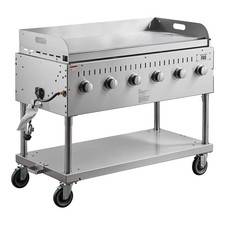 48" Stainless Steel Liquid Propane Outdoor Grill with Griddle