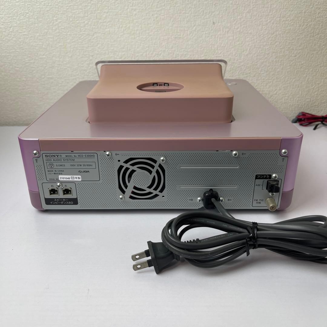 Sony CMT-E300HD Pink Mini Component System CD Player Home Audio
