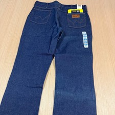Vintage Wrangler 945nav Made in USA Jeans Bootcut 36x32 Rigid raw regular fit