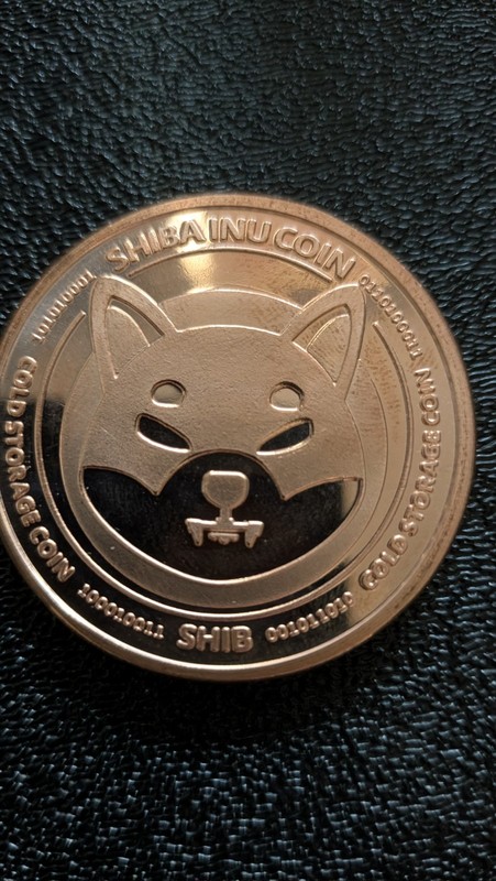 Shiba Inu Coin SHIB Physical Token Rounds Lot of 5 Gold Color