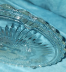 Vintage Indiana Glass Flower Starburst 3355 Clear Glass Cake Plate/appetizer 11" — photo 5