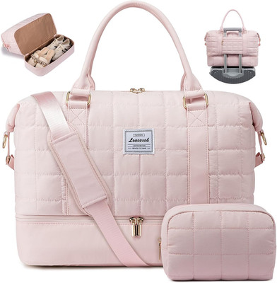 LOVEVOOK Travel Duffel Bag, Puffer Weekender for Women, Carry-On Overnight Bag