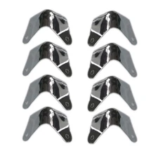 8Pack New Metal 2 Leg Guitar AMP Amplifier Cabinet Corners Protectors For Fender