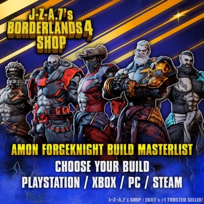Borderlands 4 AMON BUILDS BL4 MOXSY JOLTZ ITEMS, GUNS GOD ROLL PC-PS-XBOX 