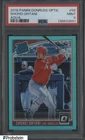 2018 Donruss Optic Aqua Prizm #56 Shohei Ohtani RC Rookie 141/1299 PSA 9