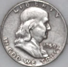 * 1959-P Franklin Half Dollar 90% Silver As Shown
