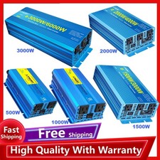 1500W 2000W 3000W Pure Sine Wave Power Inverter 24V to 110V Converter Travel Kit
