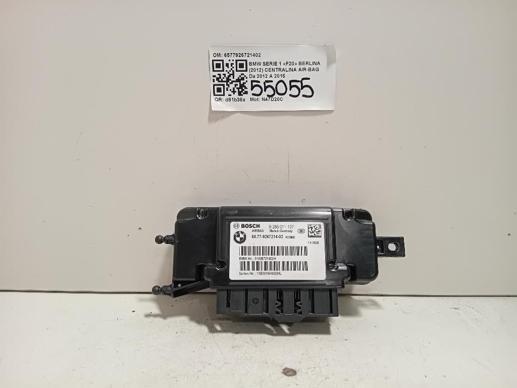 CENTRALINA AIRBAG PER BMW Serie 1 F20 6577926721402 N47D20C (11>19)