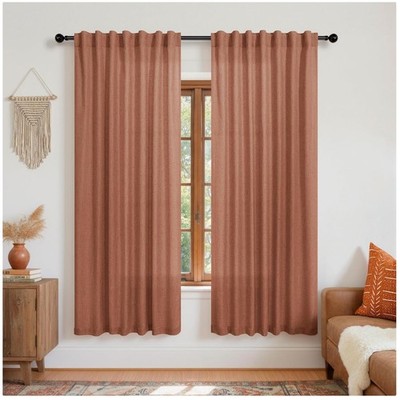 Indian Farmhouse Style Southwestern Drapes, 72'' 2 Panels