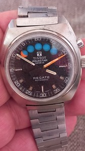 Montre De Régate Aquastar Original Countdown Disc - Modèle NOS Neuf Avec Petits Défauts (Unisexe)