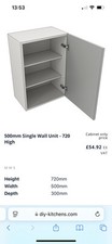 **500mm White kitchen Wall  Unit**