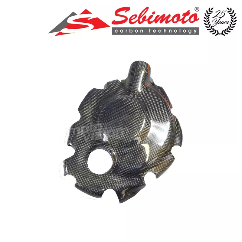 Protection carter embrayage carbone Sebimoto pour moto Yamaha R1 de 2015 à 2021