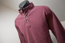 Tommy Bahama Relax Henley Pull Over Sweater Casual Dark Red Mens Sz Large