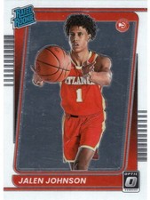 2021-22 Panini Donruss Optic Basketball Rookie  Base Jalen Johnson Hawks #181