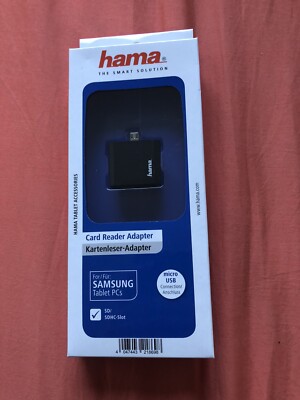 Hama Card Reader Adapter for Samsung Tablet PCs | Micro USB Connector SDHC Slot