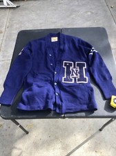 Vintage Letterman Cardigan Mens 50s 60s Lettermans Award Sw Varsity Knit Sweater