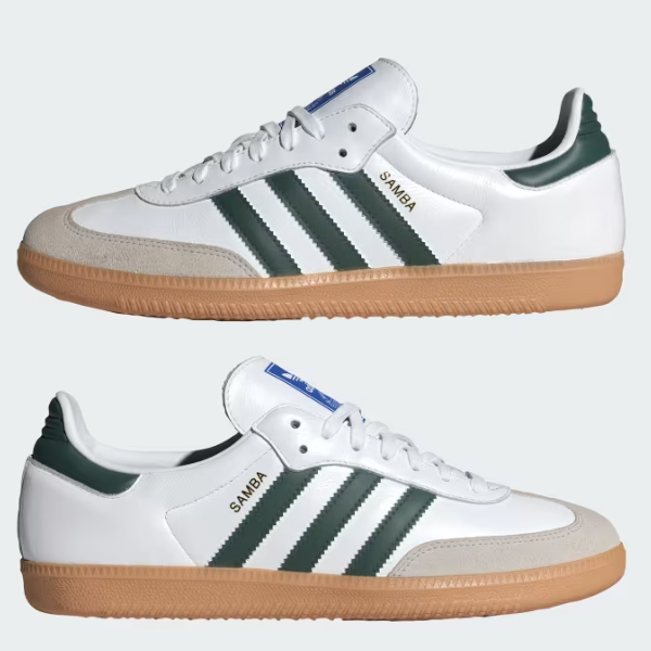 Adidas Samba OG Leather Shoes Sneakers Collegiate Green IE3437 | eBay