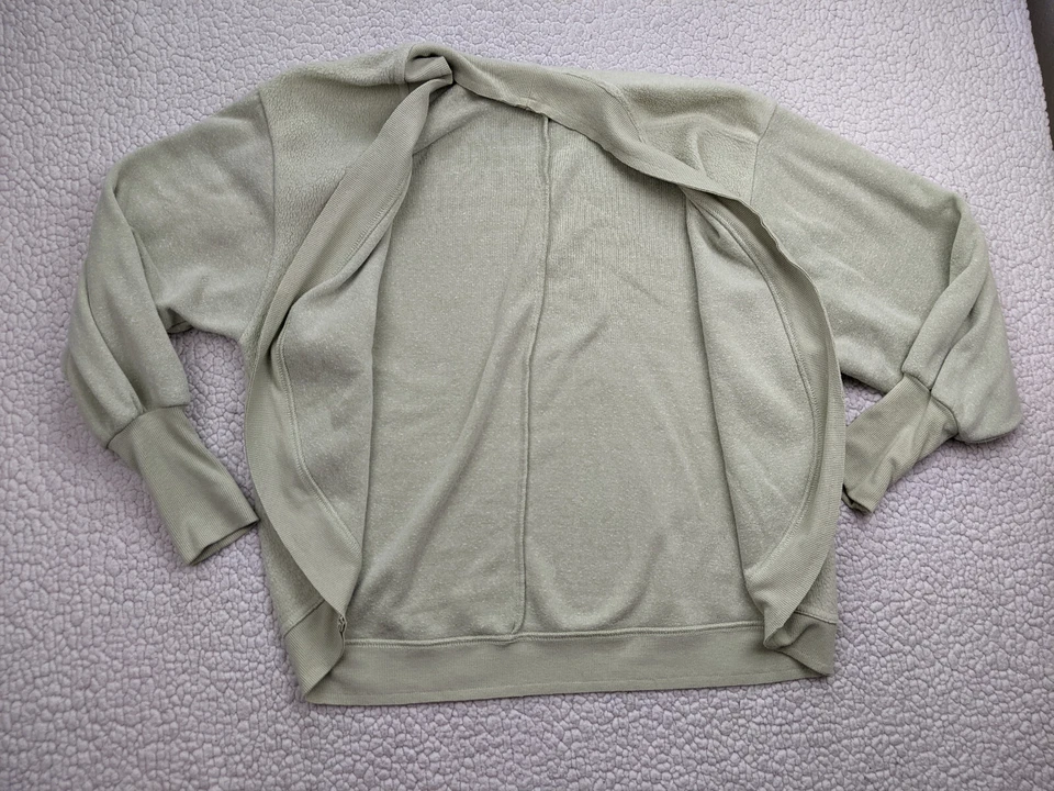 Cárdigan polar tejido con cable verde pastashio S C&C California para mujer Foto 2 de 4