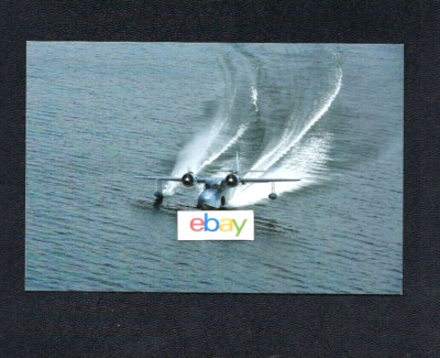  GRUMMAN G-21A GOOSE AT SEA OWNER J.PLETCHER ALASKA AVIATION MUSEUM POSTCARD