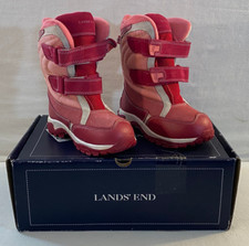 NEW WITH BOX Lands End Snow Chaser Boots Girls Youth Size 12