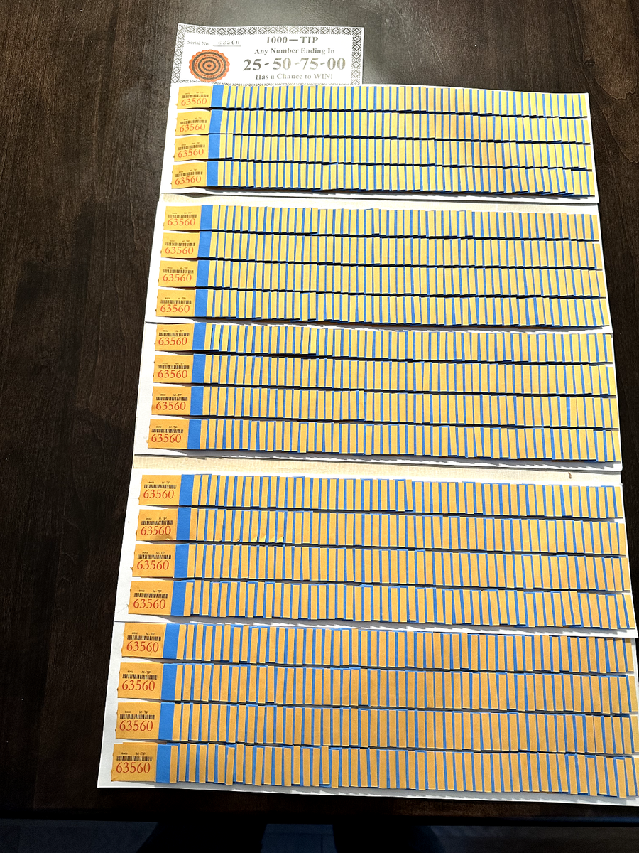 12 Pack Of #50 Sure Tip Bingo Boards With Free Italy - Foto 7