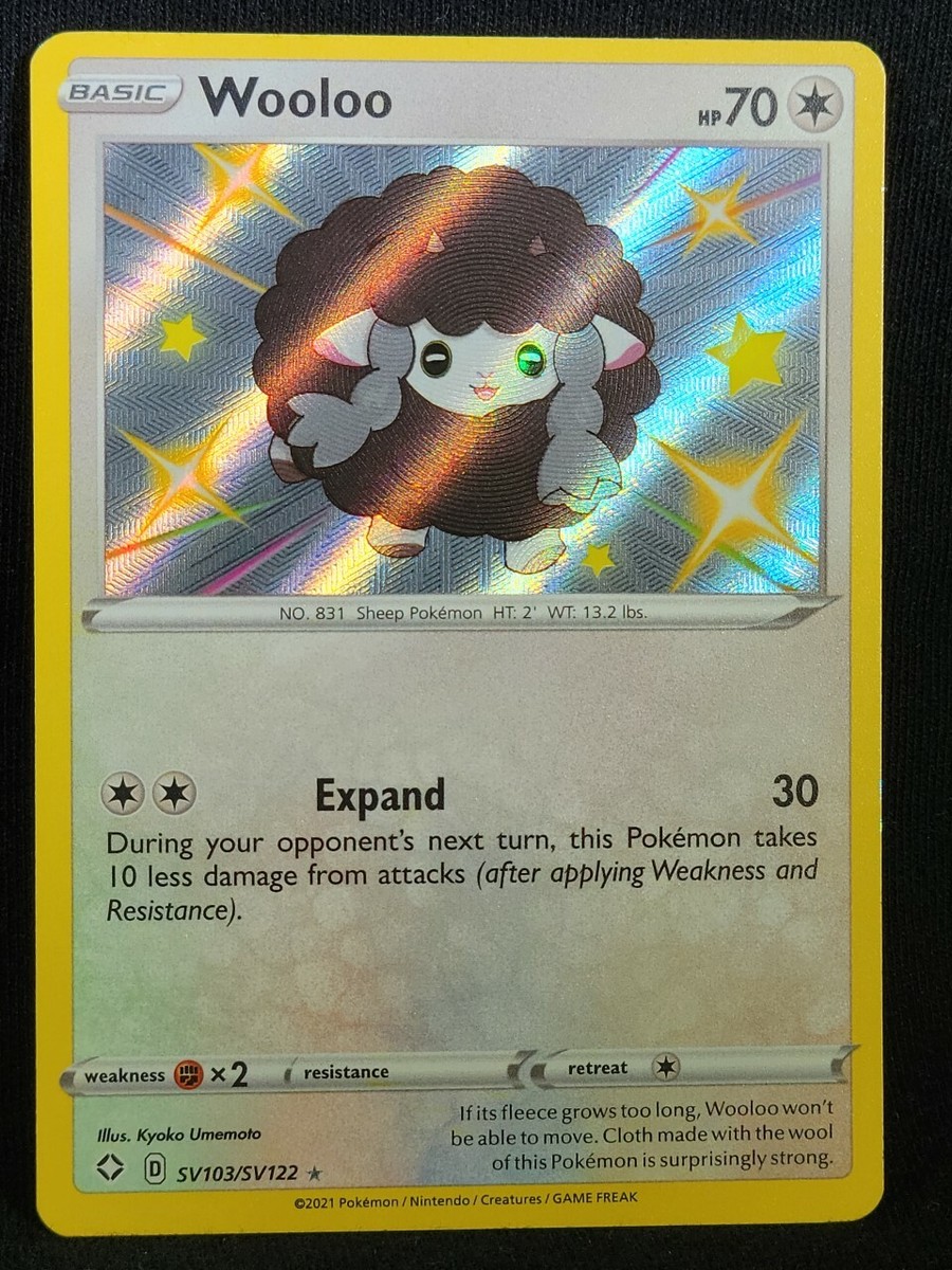 Pokemon TCG Wooloo SV103/SV122 Shining Fates 2020 Shiny Vault MINT from box  | eBay