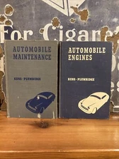 Nice Kuns & Plumridge "Automobile Maintenance" & "Automobile Engines" 1947