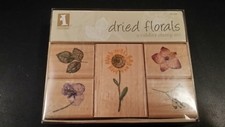 INKADINKADO DRIED FLOWERS RUBBER STAMP FREE SHIPPING