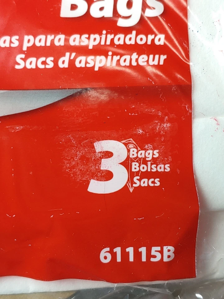 (5) Eureka Premium RR Style Vacuum Bag NEW 3 Per Bag Series 4800  61115A 15BAGS - Image 3 of 4