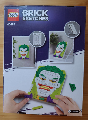 LEGO Wall Decor THE JOKER Brick Sketches DC Comics Batman Desktop