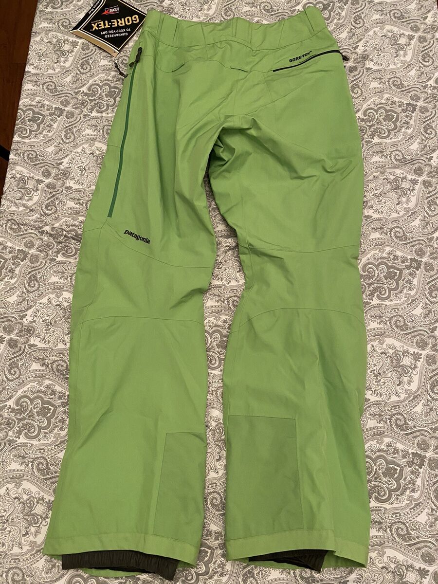 Green Patagonia Gore-Tex Powder Bowl Ski Snow Pants Men's Green Patagonia Gore-Tex Powder Bowl Ski Snow Pants Men's