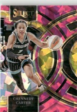 2023-24 Panini Select WNBA Premier Pink Ice Chennedy Carter Chicago Sky #199