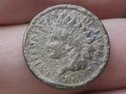 1862 Copper Nickel Indian Head Cent- About Good Details, Metal Detector Find?
