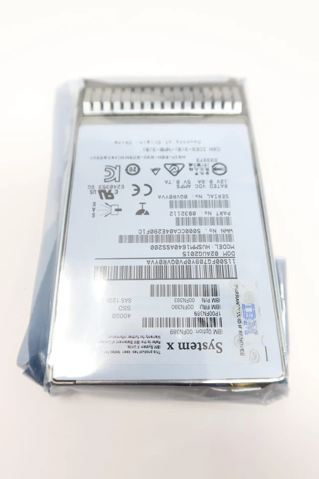 00FN390 00FN389 IBM 400GB 12G 2.5" SAS-SSD MLC G3HS Drive - Image 2 of 3