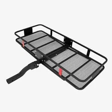 500lbs Hitch Mount Cargo Carrier 60'' x 24'' Folding Basket Cargo Carrier