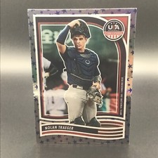 NOLAN TRAEGER 2024 Panini USA Baseball Blue Stars & Stripes Holo Stars 18U