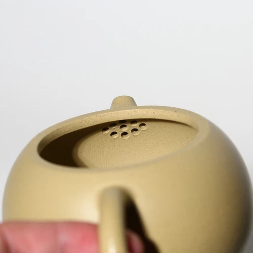 220ml Xishi Pot Real Yixing Zisha Green Clay Marked Tea Pot Handmade On Sales - Picture 16 of 17