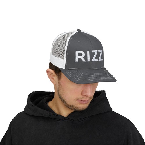 Rizz Trucker Hat | Embroidered Rizz Trucker Hat | Rizz Hat - Picture 4 of 14