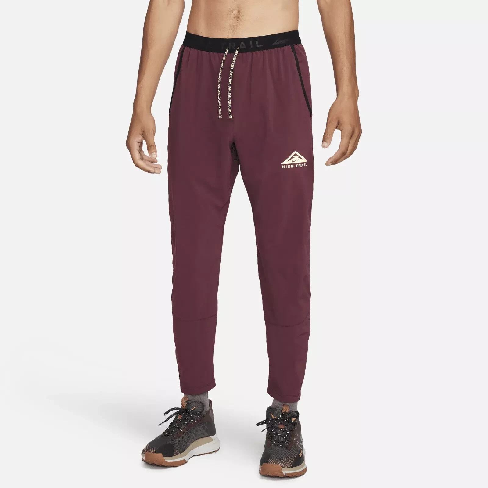 $115 Nike Trail Dawn Range Dri-Fit Running Pants Night Maroon Sz XLT DX0855-681