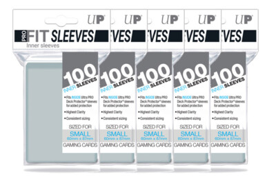 BUNDLE 5x100 Ultra Pro SMALL Pro-Fit Sleeves (60mm x 87mm)