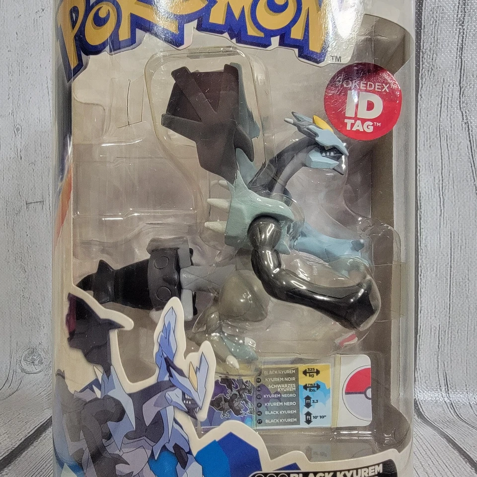 *RARO* 2013 Series 1 Tomy Pokemon - 4" boneco de ação Kyurem preto novo em folha NOS - Imagem 2 de 4