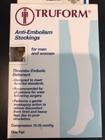 Truform (ted) Anti-embolism Compression Stockings 10-20 Closed Toe 8810-bg Truform (ted) Anti-embolism Compression Stockings 10-20 Closed Toe 8810-bg