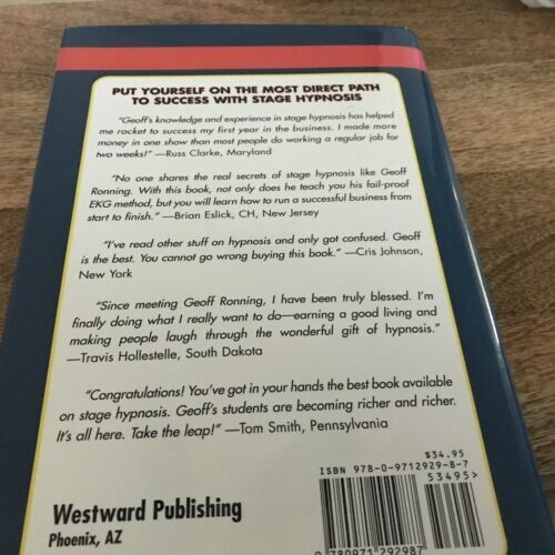 Ronning Guide to Modern Stage Hypnosis Hardcover Magic Trick Mentalism | eBay