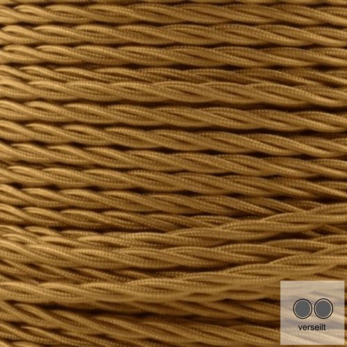 Textilkabel Dunkelblau 2x0,75 Mm² – 2-adrig Verseilt, Stoffgeflecht, Für Lampen & Geräte, 300/500V