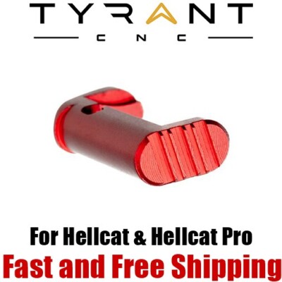 Tyrant CNC Extended Magazine/Mag Release for Springfield HELLCAT/PRO - Red