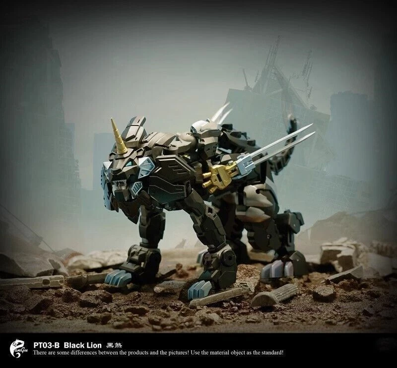 Pangu Toys PT-03B Lion Face Commander Lio Convoy Black Version Figure 15CM - Image 4 of 4