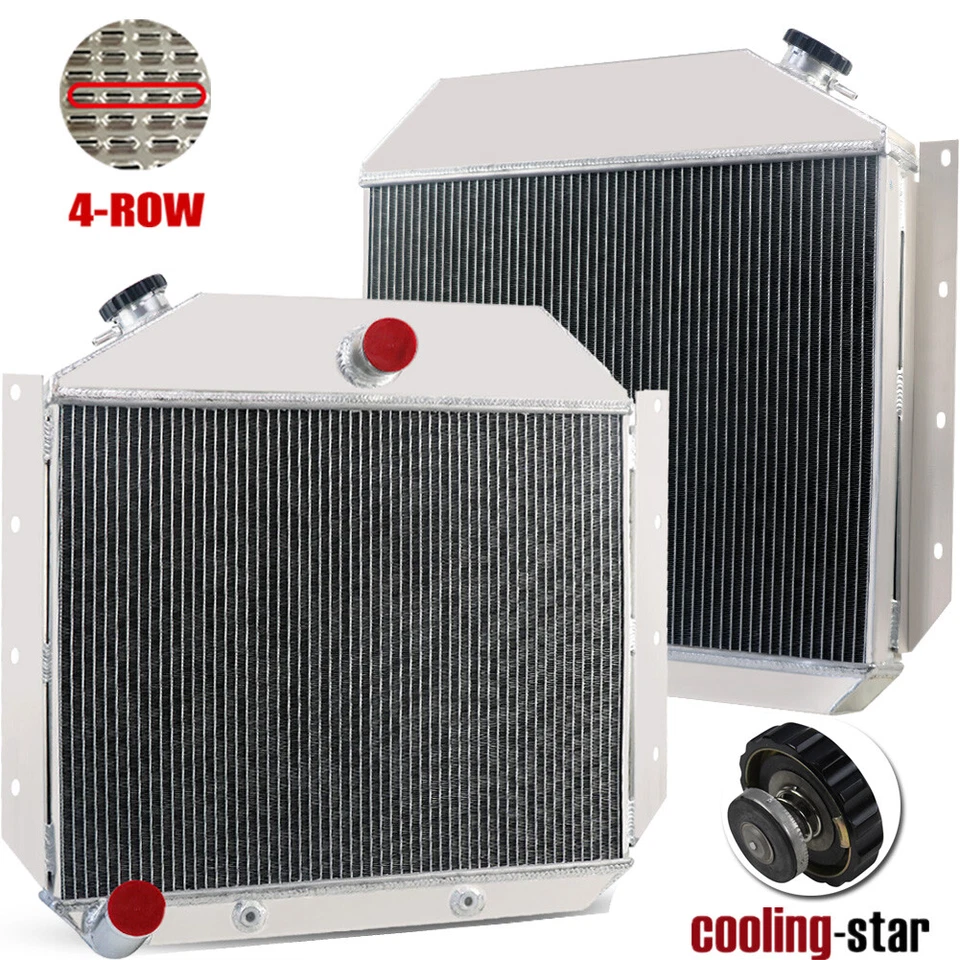 4ROW ALUMINUM RADIATOR FOR 1951-1957 INTERNATIONAL HARVESTER S102 R110 R132 L122 - Изображение 2 из 4