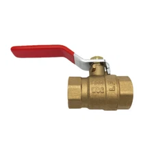 THEWORKS  1 in. Brass FIP x FIP Threaded Full Port Ball Valve